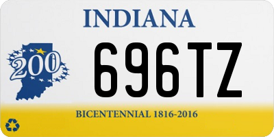 IN license plate 696TZ