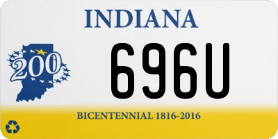 IN license plate 696U