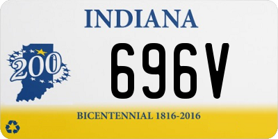 IN license plate 696V