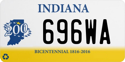 IN license plate 696WA