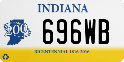 IN license plate 696WB