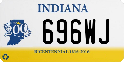 IN license plate 696WJ