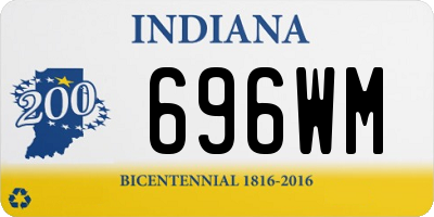 IN license plate 696WM