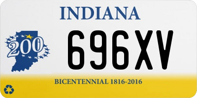 IN license plate 696XV