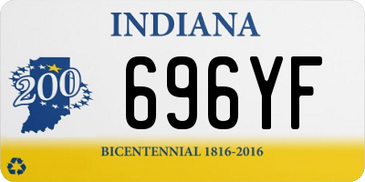 IN license plate 696YF