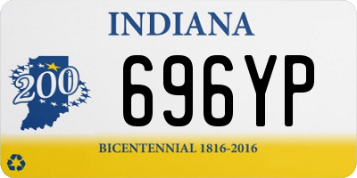 IN license plate 696YP