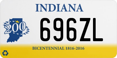 IN license plate 696ZL