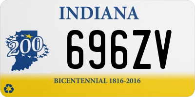 IN license plate 696ZV