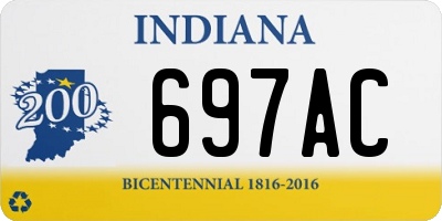 IN license plate 697AC