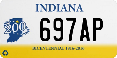 IN license plate 697AP