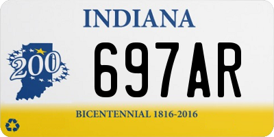 IN license plate 697AR
