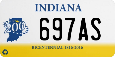IN license plate 697AS