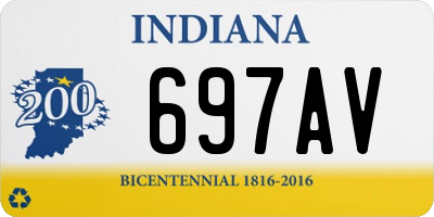 IN license plate 697AV