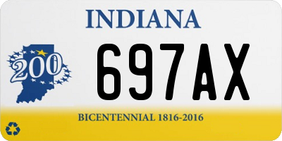 IN license plate 697AX