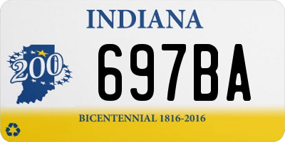 IN license plate 697BA