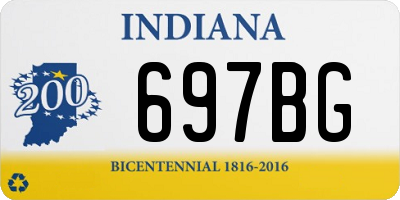 IN license plate 697BG