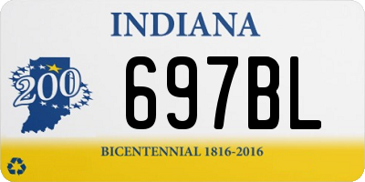 IN license plate 697BL
