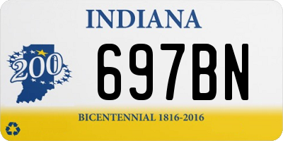 IN license plate 697BN