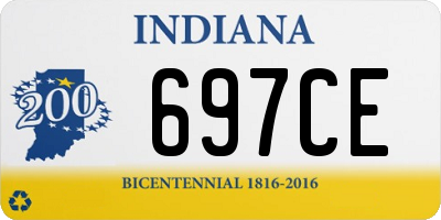 IN license plate 697CE