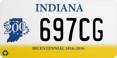 IN license plate 697CG