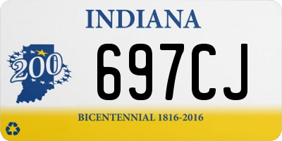 IN license plate 697CJ