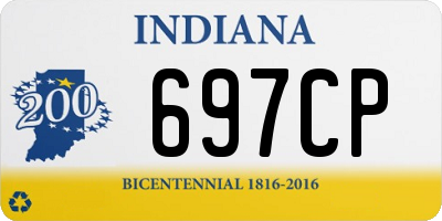 IN license plate 697CP