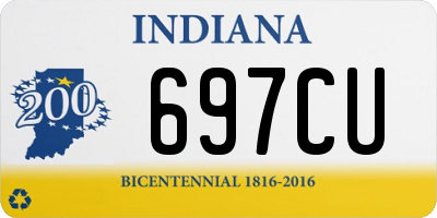 IN license plate 697CU