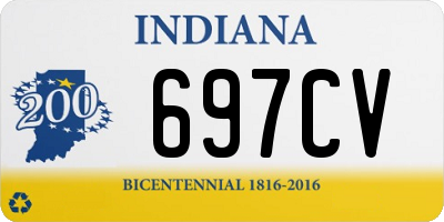IN license plate 697CV