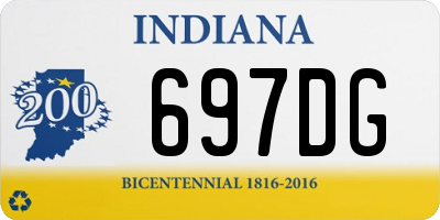 IN license plate 697DG