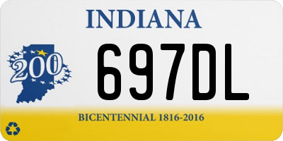 IN license plate 697DL