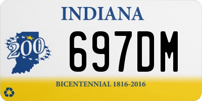 IN license plate 697DM