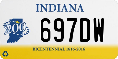 IN license plate 697DW