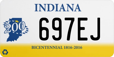 IN license plate 697EJ