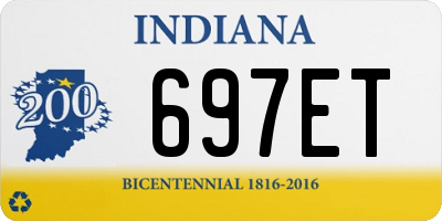 IN license plate 697ET