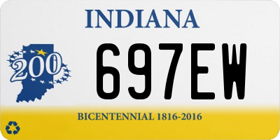 IN license plate 697EW