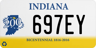 IN license plate 697EY