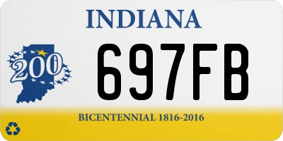 IN license plate 697FB