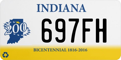 IN license plate 697FH