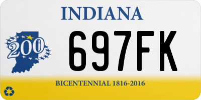 IN license plate 697FK