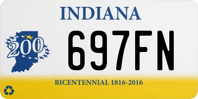 IN license plate 697FN