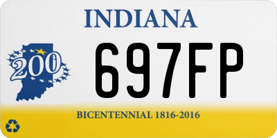 IN license plate 697FP