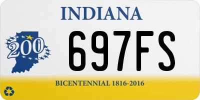 IN license plate 697FS