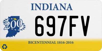 IN license plate 697FV