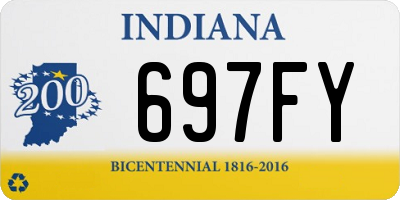 IN license plate 697FY