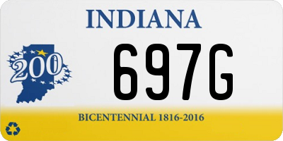 IN license plate 697G