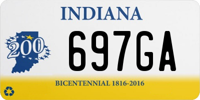 IN license plate 697GA