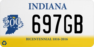 IN license plate 697GB