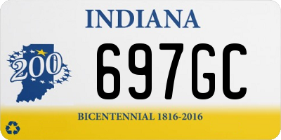 IN license plate 697GC