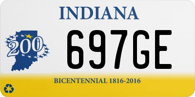 IN license plate 697GE