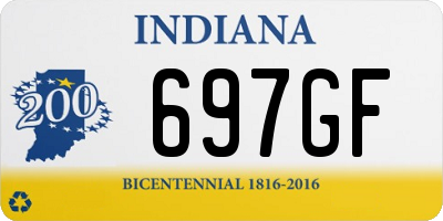 IN license plate 697GF